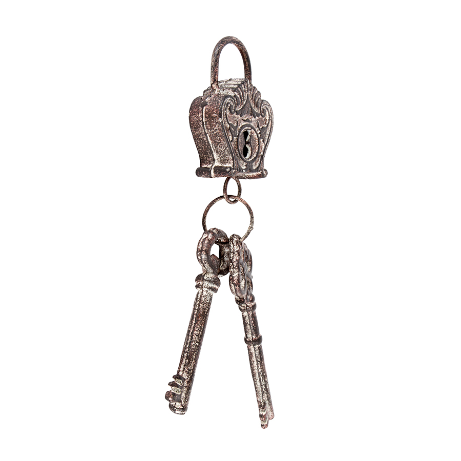 Artisan Vintage Lock and Keys 7x6x34cm - Want Home + Gift